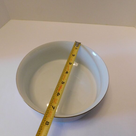 Johann Haviland Bavaria Germany Twilight Rose Porcelain Serving Bowl Gold Rim - Picture 5 of 9